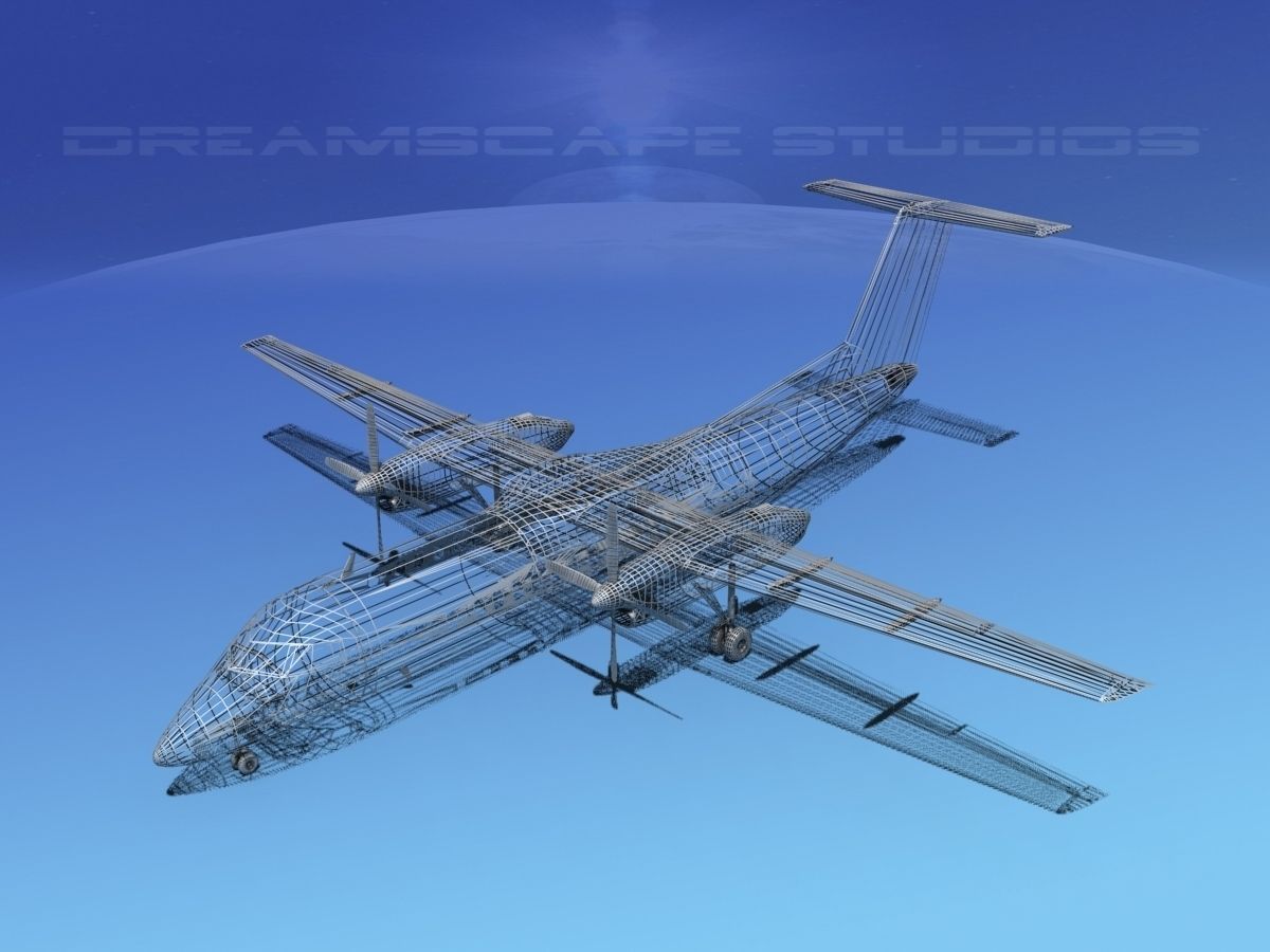 DeHavilland DHC-8-Q300 Skytrans 3D model_15