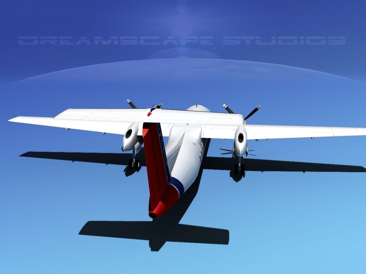 DeHavilland DHC-8-Q300 Skytrans 3D model_6