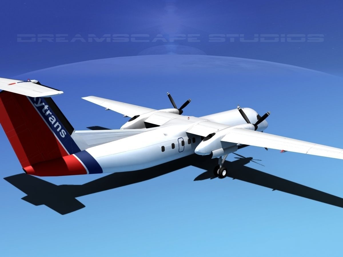 DeHavilland DHC-8-Q300 Skytrans 3D model_5
