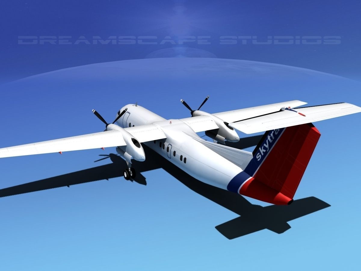 DeHavilland DHC-8-Q300 Skytrans 3D model_7