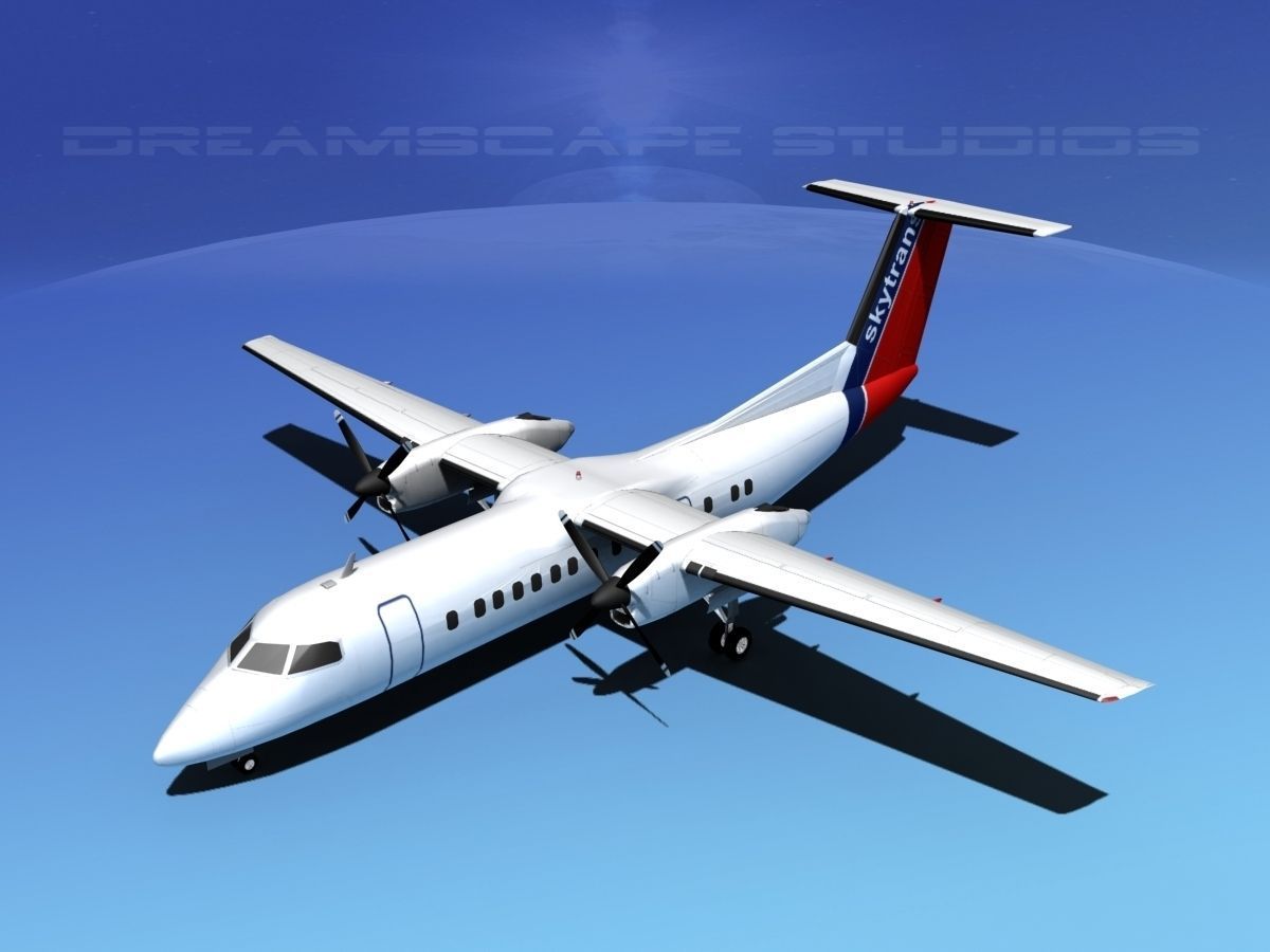 DeHavilland DHC-8-Q300 Skytrans 3D model_10
