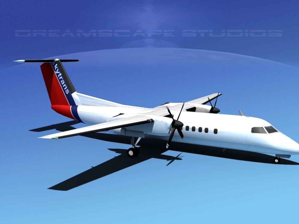 DeHavilland DHC-8-Q300 Skytrans 3D model_3