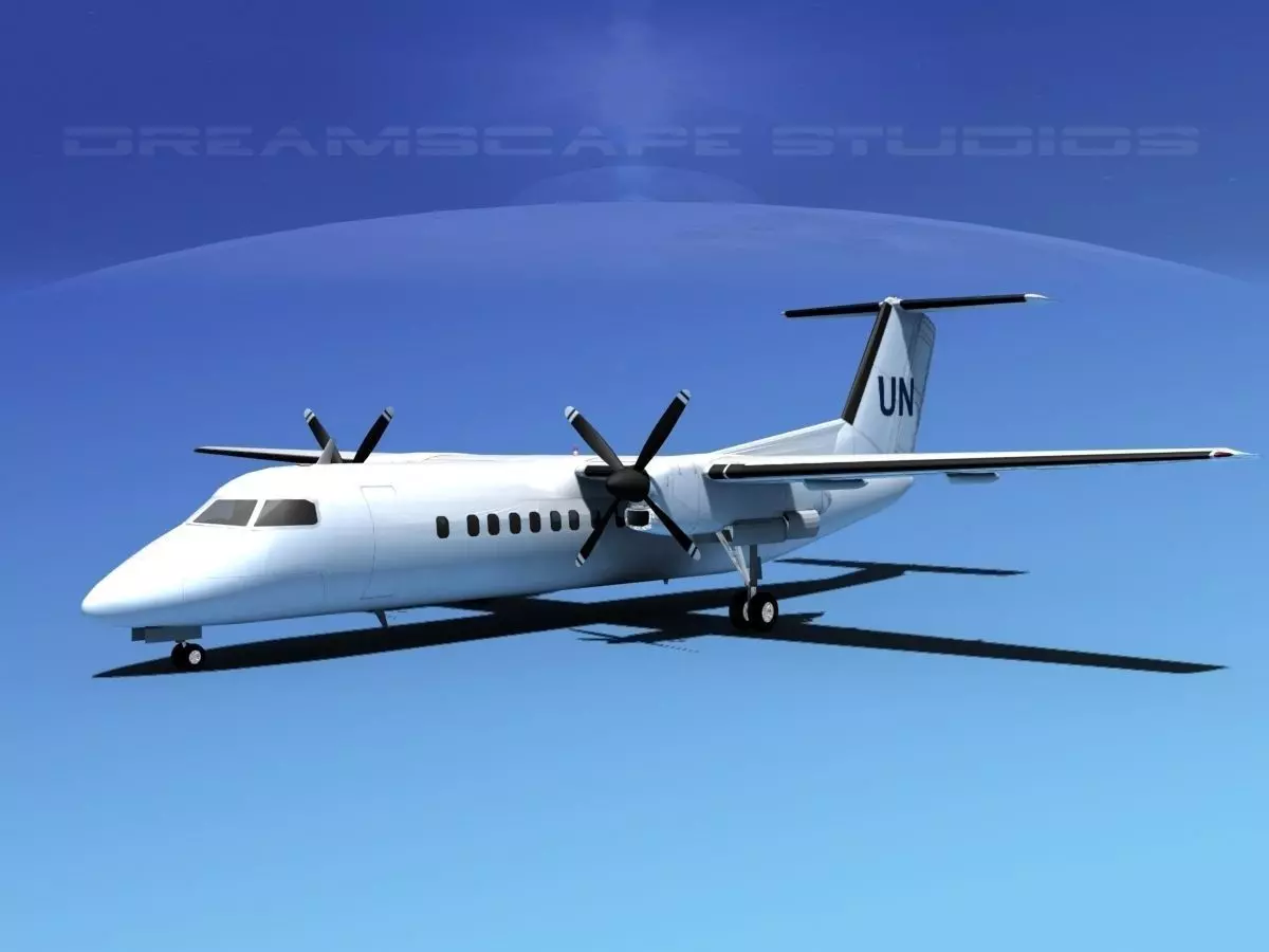 DeHavilland DHC-8-Q300 UN 3D model