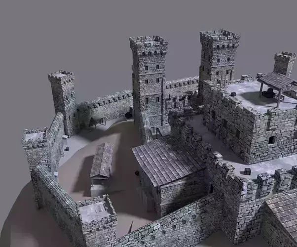castle medieval 3D model