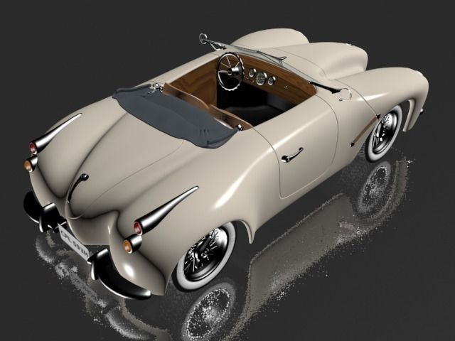 Generic retro speedster 3D model_3