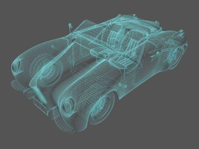 Generic retro speedster 3D model_7