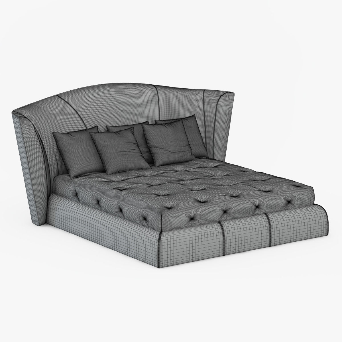 Bed Heron-Longhi 3D model_6