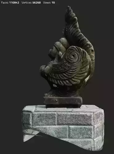 Vietnamese Harpy status 3D model