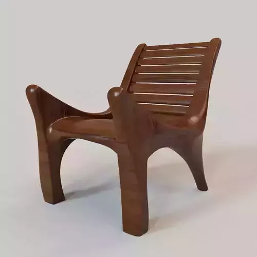 African chair 3D model