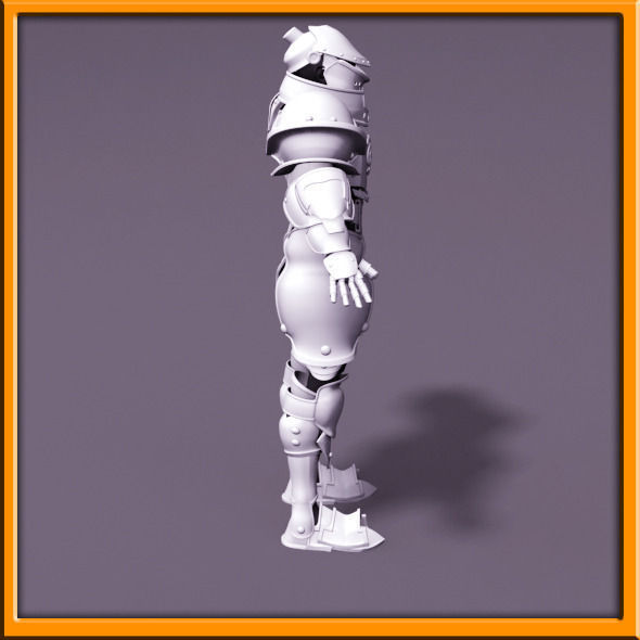 Male Knight - armor 3D model_23