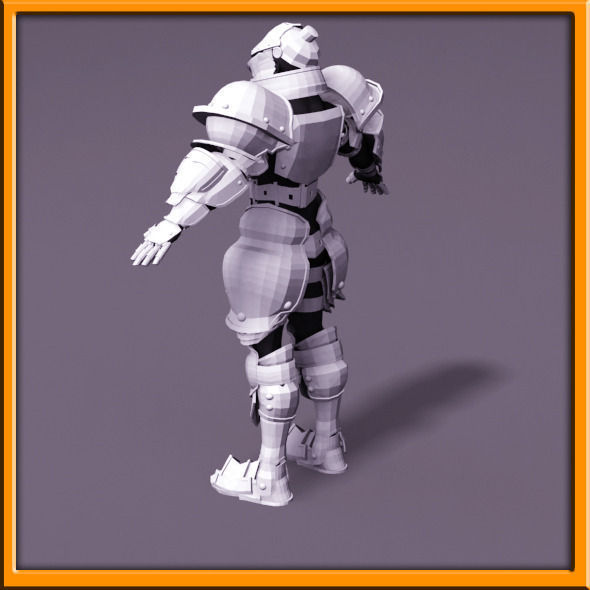 Male Knight - armor 3D model_55
