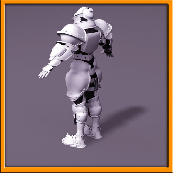 Male Knight - armor 3D model_31