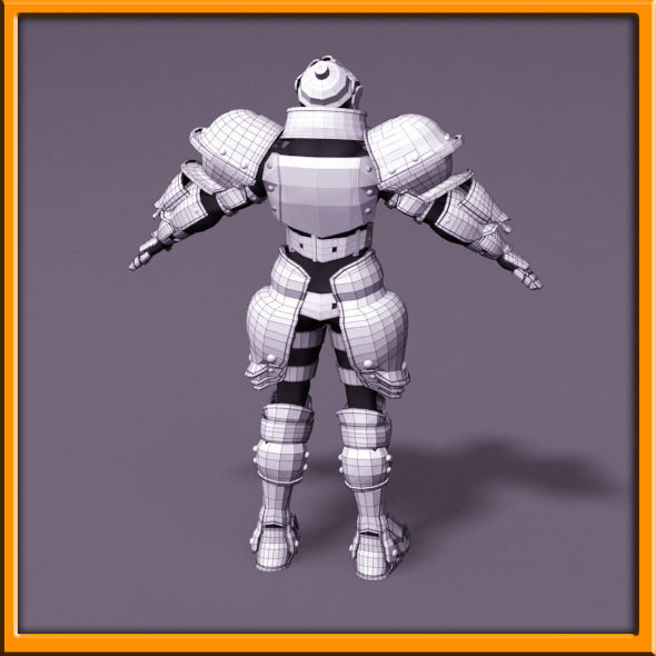 Male Knight - armor 3D model_83