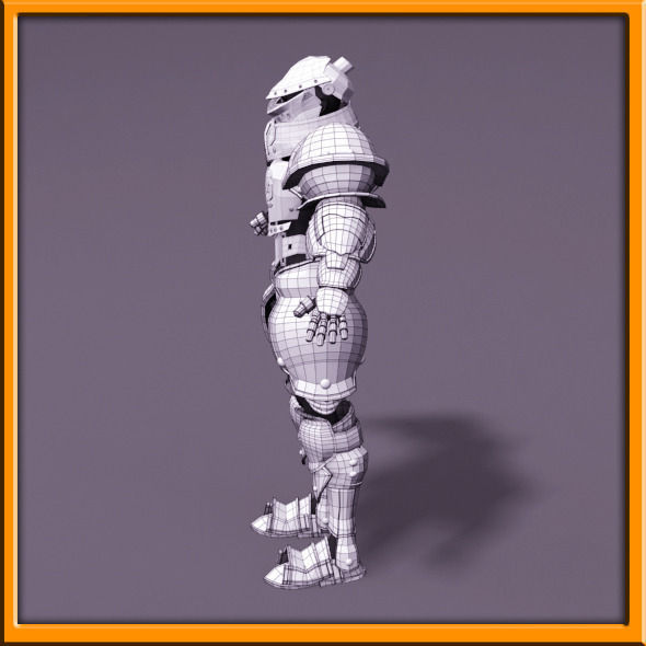 Male Knight - armor 3D model_82