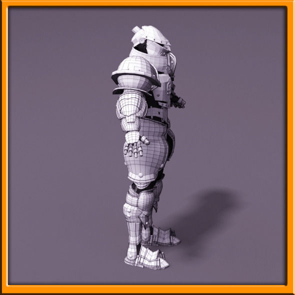 Male Knight - armor 3D model_69