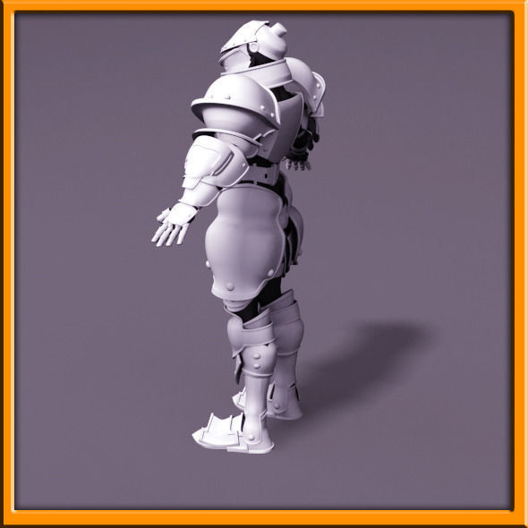 Male Knight - armor 3D model_33