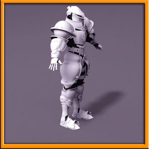 Male Knight - armor 3D model_21