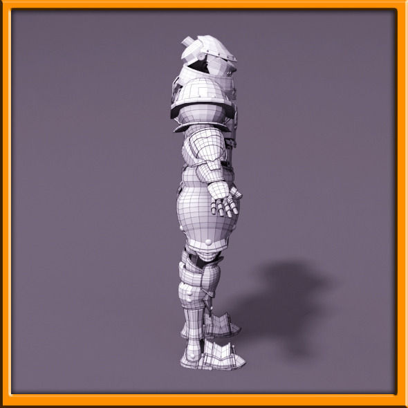 Male Knight - armor 3D model_70