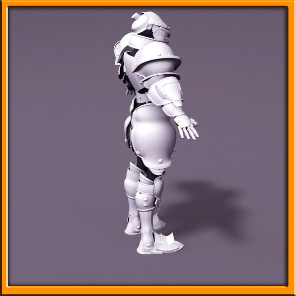 Male Knight - armor 3D model_24