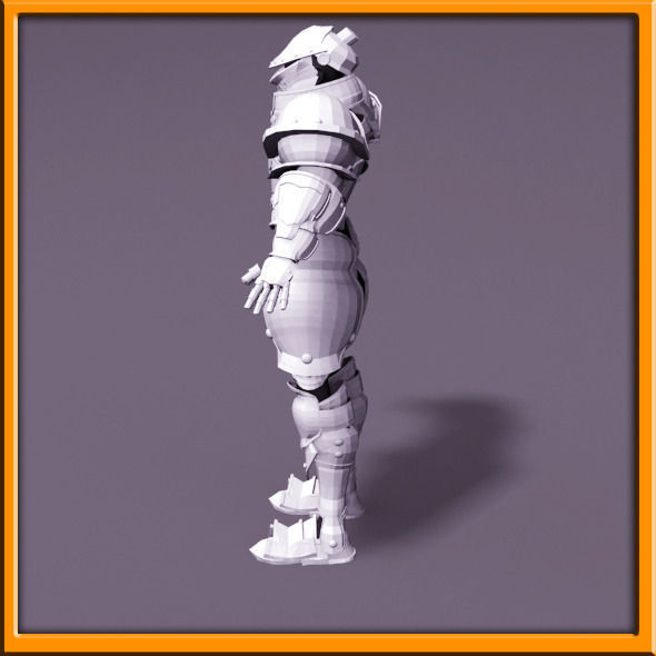 Male Knight - armor 3D model_58