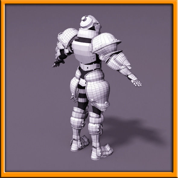 Male Knight - armor 3D model_74