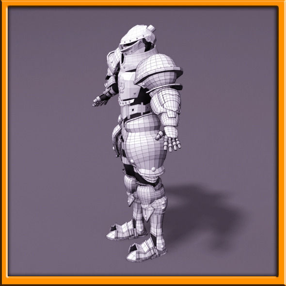 Male Knight - armor 3D model_84