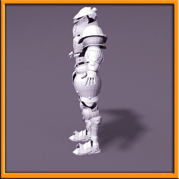 Male Knight - armor 3D model_59