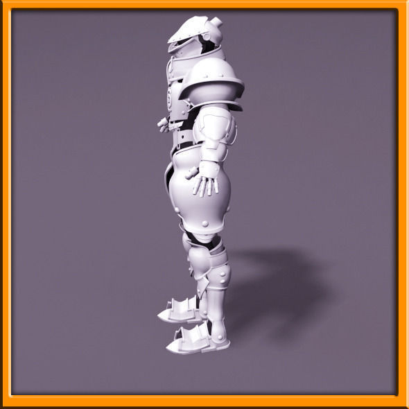 Male Knight - armor 3D model_35