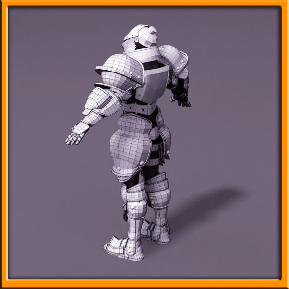 Male Knight - armor 3D model_79
