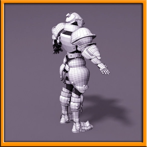 Male Knight - armor 3D model_73