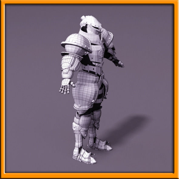 Male Knight - armor 3D model_71