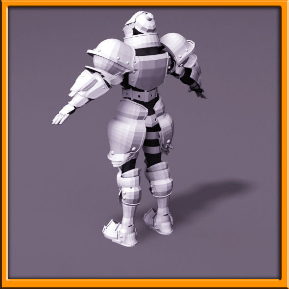 Male Knight - armor 3D model_57