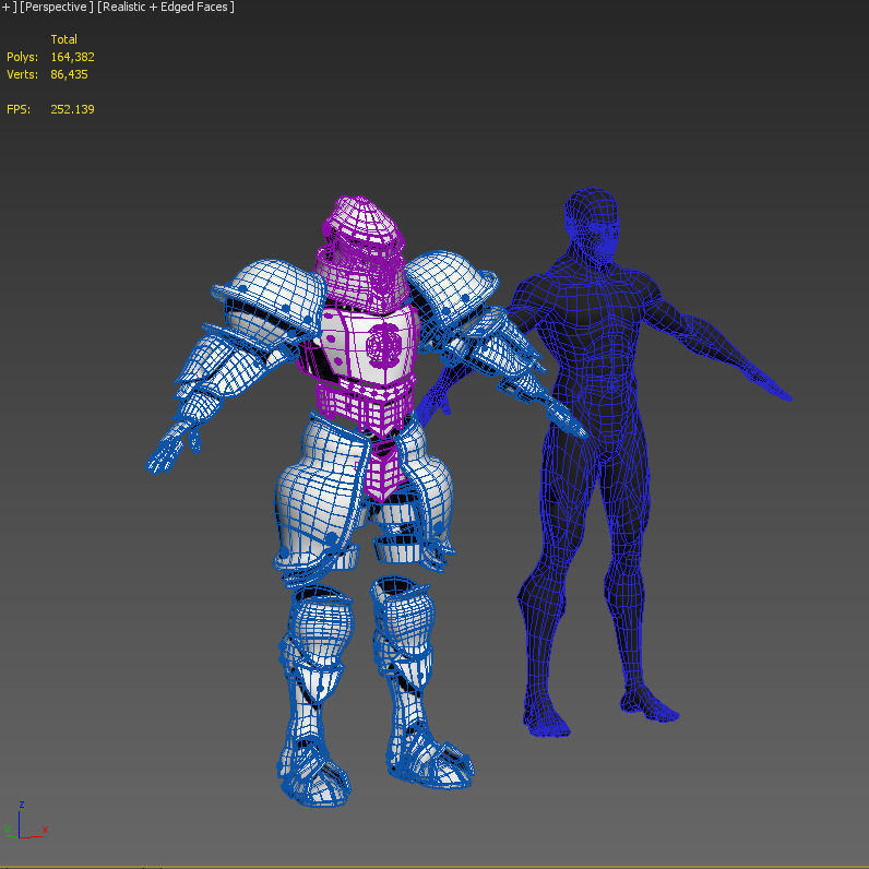 Male Knight - armor 3D model_14