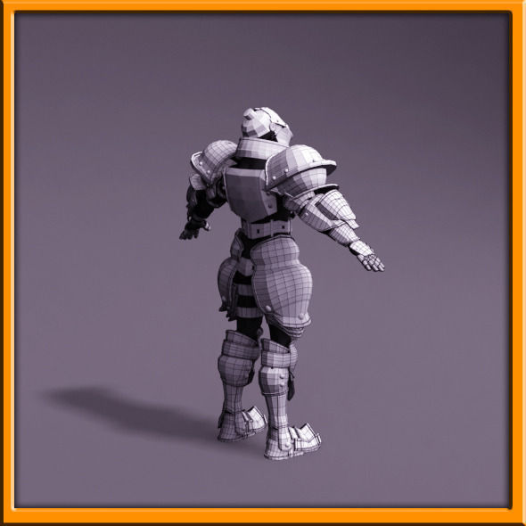 Male Knight - armor 3D model_11