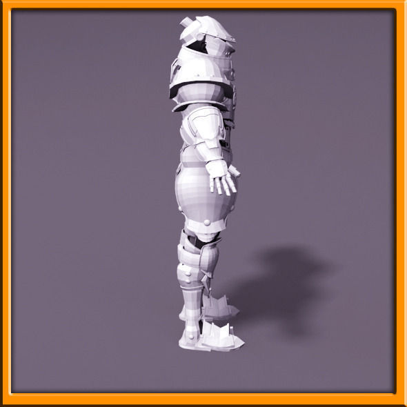 Male Knight - armor 3D model_47