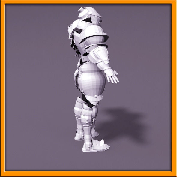 Male Knight - armor 3D model_48