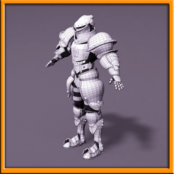 Male Knight - armor 3D model_85