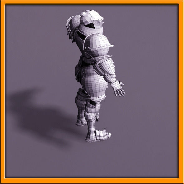 Male Knight - armor 3D model_8