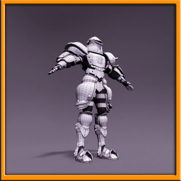 Male Knight - armor 3D model_7