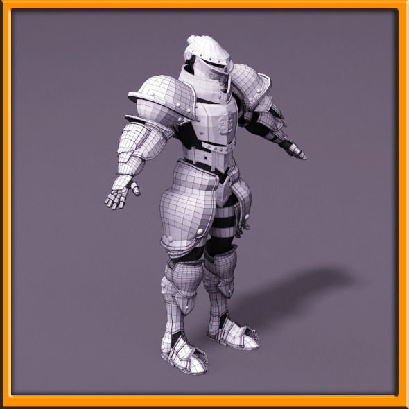 Male Knight - armor 3D model_68