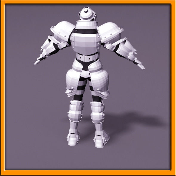 Male Knight - armor 3D model_52