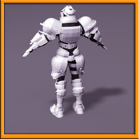 Male Knight - armor 3D model_54