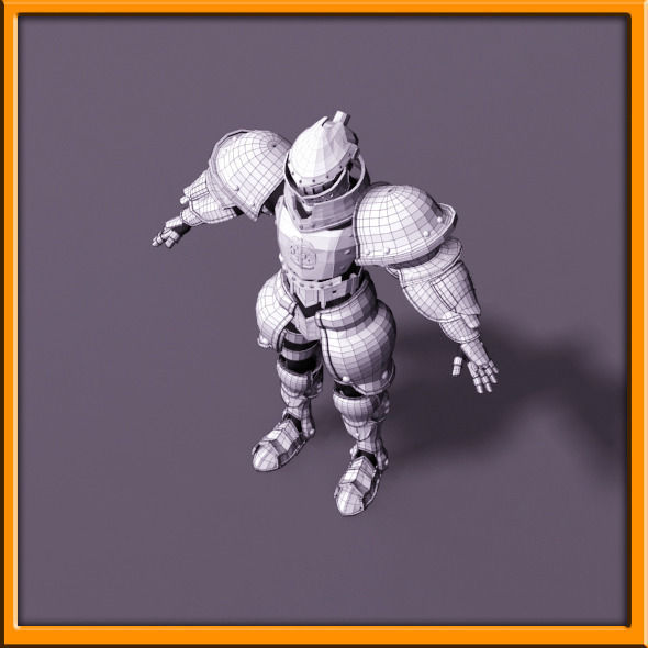 Male Knight - armor 3D model_9