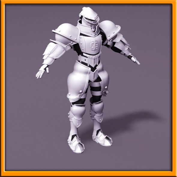 Male Knight - armor 3D model_18