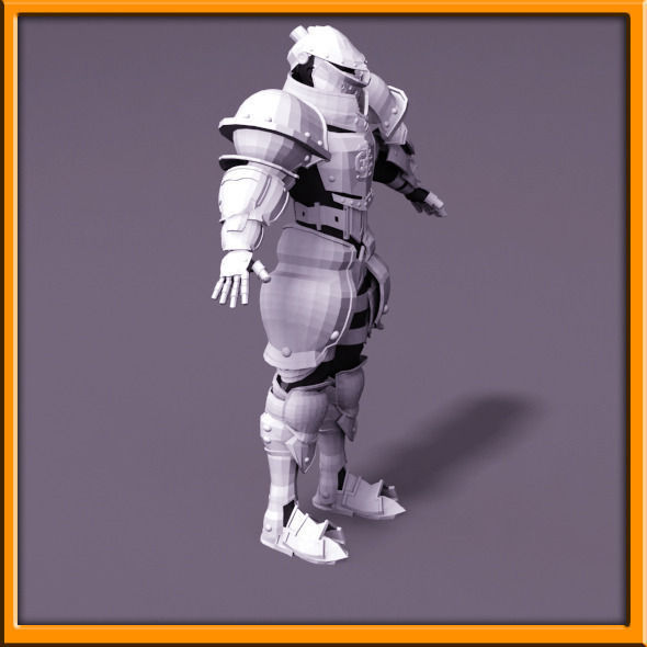 Male Knight - armor 3D model_45