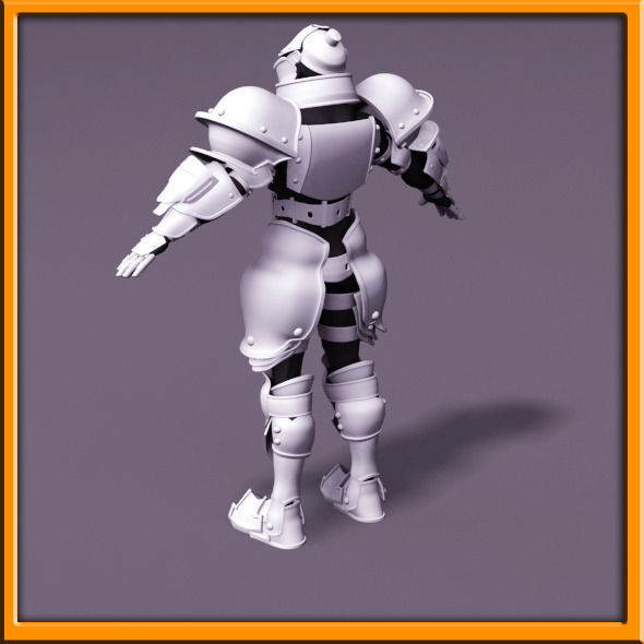 Male Knight - armor 3D model_32