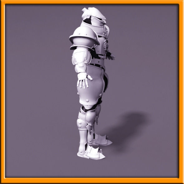 Male Knight - armor 3D model_22