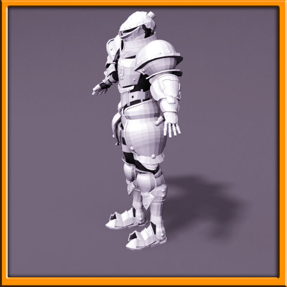Male Knight - armor 3D model_60