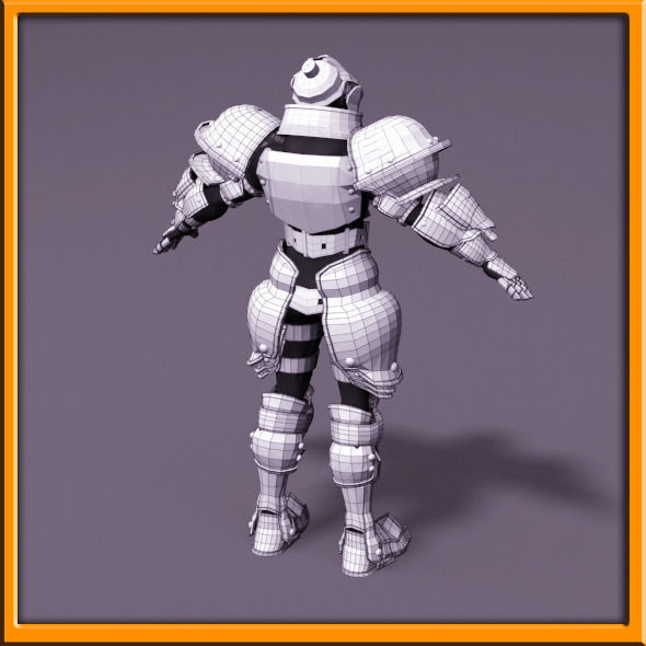 Male Knight - armor 3D model_75