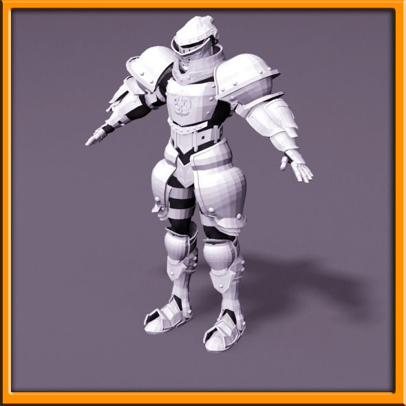 Male Knight - armor 3D model_61